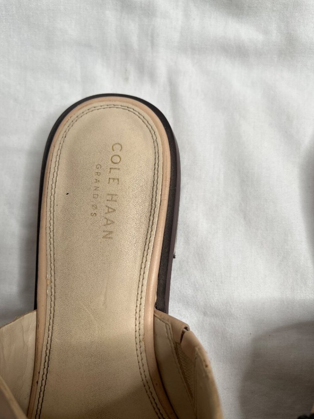 Cole Haan Womens Carly Floral Leather Slide Sandals 8 M - Picture 3 of 10
